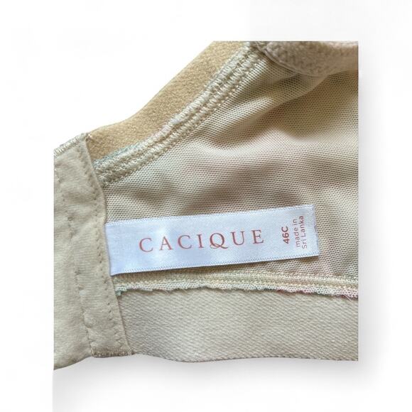 Cacique by Lane Bryant Totally Smooth Lightly Lined Full Coverage Floral Bra 46C - Picture 3 of 4